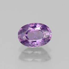 Zafiro violeta natural de 0,78 ct, corte óvalo, VVS