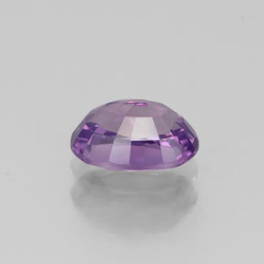 Zafiro violeta natural de 0,78 ct, corte óvalo, VVS