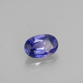 Zafiro violeta natural de 0,60 ct, corte óvalo, VVS-VS