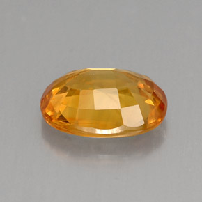 Zafiro amarillo natural de 1,80 ct, corte óvalo, VS-SI