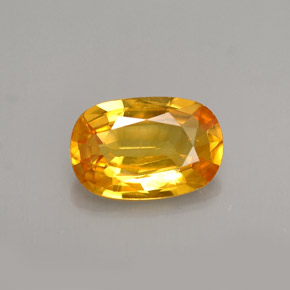 Zafiro amarillo natural de 1,50 ct, corte óvalo, VS