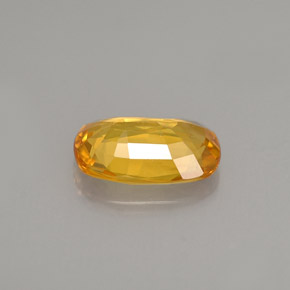 Zafiro amarillo natural de 1,50 ct, corte óvalo, VS