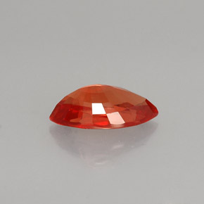 Zafiro naranja natural de 1,13 ct, marquesa, VS