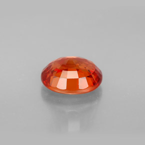 Zafiro naranja natural de 2,50 ct, corte óvalo, VVS-VS