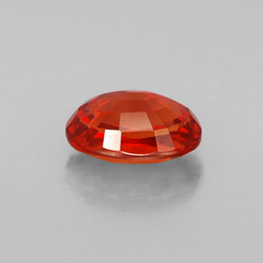 Zafiro naranja natural de 2,07 ct, corte óvalo, VVS-VS