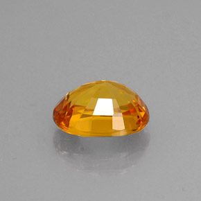 Zafiro amarillo natural de 1,41 ct, corte óvalo, VVS-VS