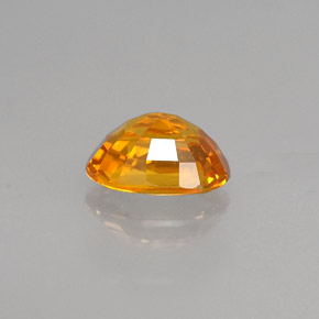 Zafiro amarillo natural de 1,52 ct, corte óvalo, VVS-VS