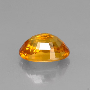 Zafiro amarillo natural de 1,33 ct, corte óvalo, VVS-VS