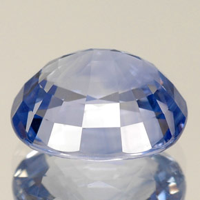Zafiro azul natural de 5,17 ct, corte cojín, VS