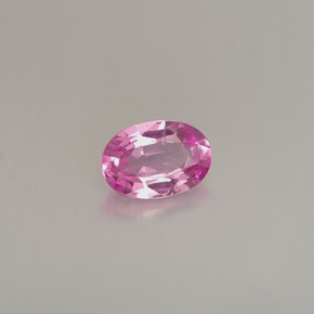 Zafiro rosa natural de 0,54 ct, corte óvalo, VVS