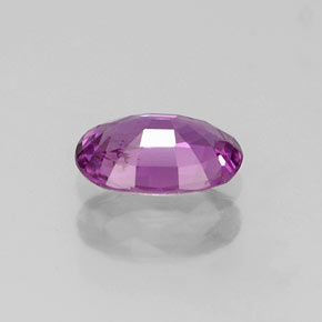 Zafiro violeta natural de 0,57 ct, corte óvalo, VS