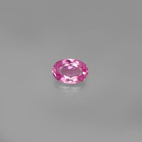 Zafiro rosa natural de 0,58 ct, corte óvalo, VVS-VS