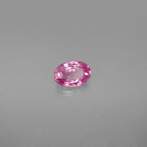 Zafiro rosa natural de 0,58 ct, corte óvalo, VVS-VS