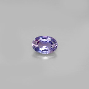 Zafiro violeta natural de 0,63 ct, corte óvalo, VS