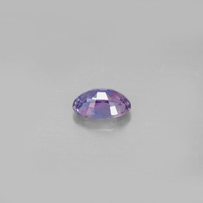 Zafiro violeta natural de 0,63 ct, corte óvalo, VS