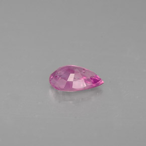 Zafiro rosa natural de 0,46 ct, en forma de pera, VS-SI