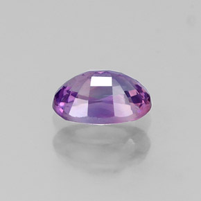 Zafiro violeta natural de 0,61 ct, corte óvalo, VS