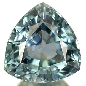 Zafiro verde natural de 1,08 ct, trillón, VS