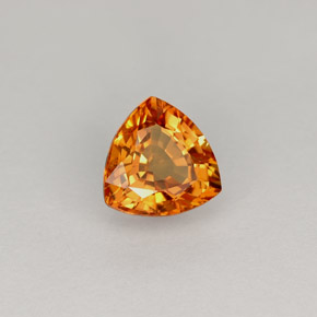 Zafiro naranja natural de 1,11 ct, trillón, VS