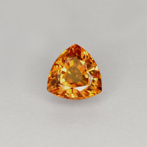 Zafiro naranja natural de 1,11 ct, trillón, VS