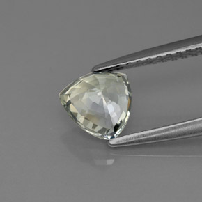 Zafiro verde natural de 1,11 ct, trillón, VS