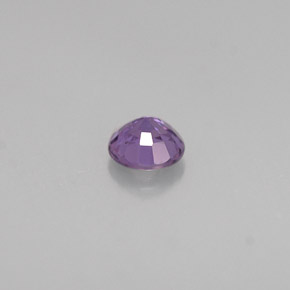 Zafiro violeta natural de 0,47 ct, corte redondo, VS-SI