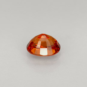Zafiro naranja natural de 1,06 ct, corte óvalo, VVS-VS