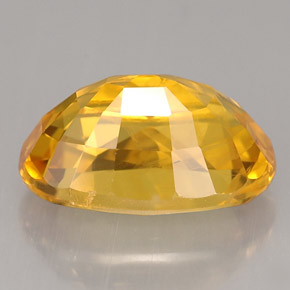 Zafiro amarillo natural de 4,33 ct, corte óvalo, VS-SI