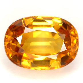Zafiro amarillo natural de 2,46 ct, corte óvalo, VVS-VS