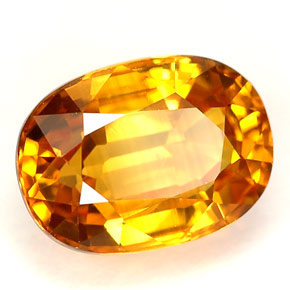 Zafiro amarillo natural de 2,46 ct, corte óvalo, VVS-VS