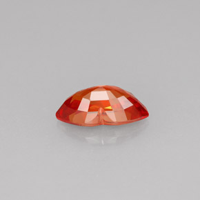 Zafiro naranja natural de 1,25 ct, forma elegante, VS