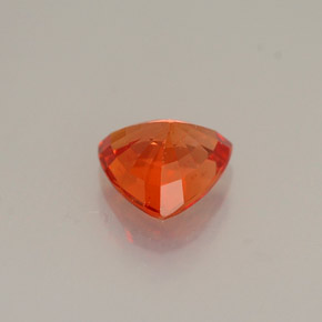 Zafiro naranja natural de 0,99 ct, trillón, VVS-VS