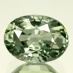 Zafiro verde natural de 1,50 ct, corte óvalo, VS-SI