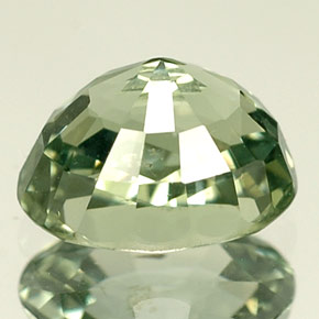 Zafiro verde natural de 1,50 ct, corte óvalo, VS-SI