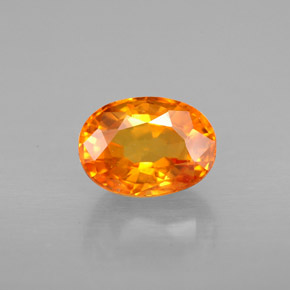 Zafiro naranja natural de 1,50 ct, corte óvalo, VS-SI