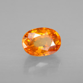 Zafiro naranja natural de 1,50 ct, corte óvalo, VS-SI