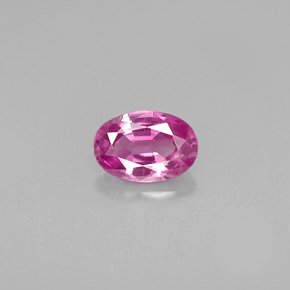 Zafiro rosa natural de 0,59 ct, corte óvalo, VVS