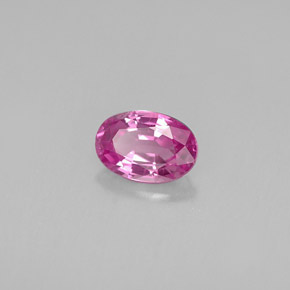 Zafiro rosa natural de 0,59 ct, corte óvalo, VVS