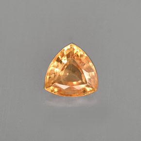 Zafiro amarillo natural de 1,02 ct, trillón, VS