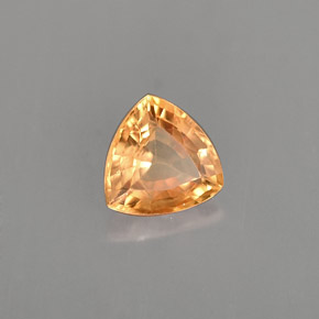 Zafiro amarillo natural de 1,02 ct, trillón, VS