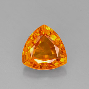 Zafiro naranja natural de 1,04 ct, trillón, VVS-VS