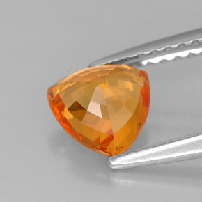 Zafiro naranja natural de 1,04 ct, trillón, VVS-VS
