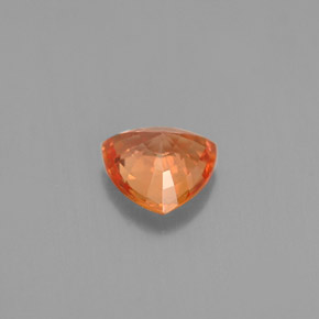 Zafiro naranja natural de 0,86 ct, trillón, VVS-VS