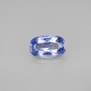 Zafiro azul natural de 1,57 ct, corte óvalo, VS