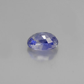 Zafiro azul natural de 0,92 ct, corte óvalo, VS