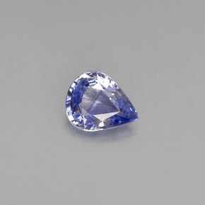 Zafiro azul natural de 0,60 ct, en forma de pera, VVS