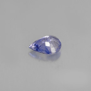 Zafiro azul natural de 0,60 ct, en forma de pera, VVS