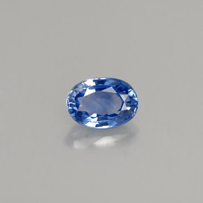 Zafiro azul natural de 0,66 ct, corte óvalo, VVS-VS