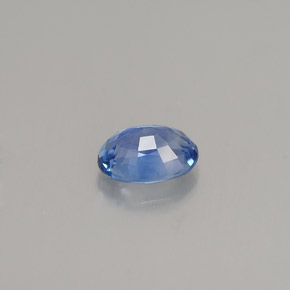 Zafiro azul natural de 0,66 ct, corte óvalo, VVS-VS