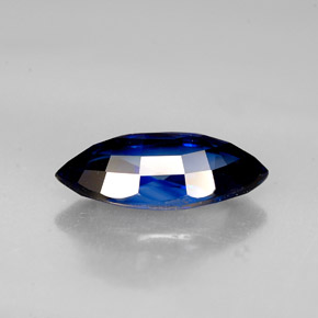Zafiro azul natural de 2,53 ct, marquesa, VVS